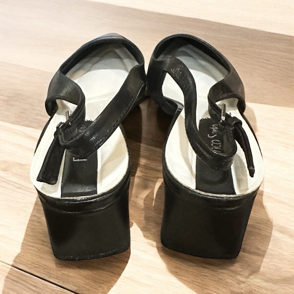 Franco Sarto Racer Slingback Pumps - Black - size: 7.5 Wide (EU 38), New - Picture 7 of 10